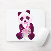 Roze Beer Ribbon Panda Muismat (Met muis)