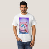Roze Beer T-shirt (Voorkant volledig)