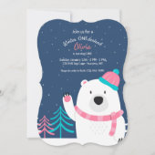 Roze Beer Uitnodiging (Voorkant)