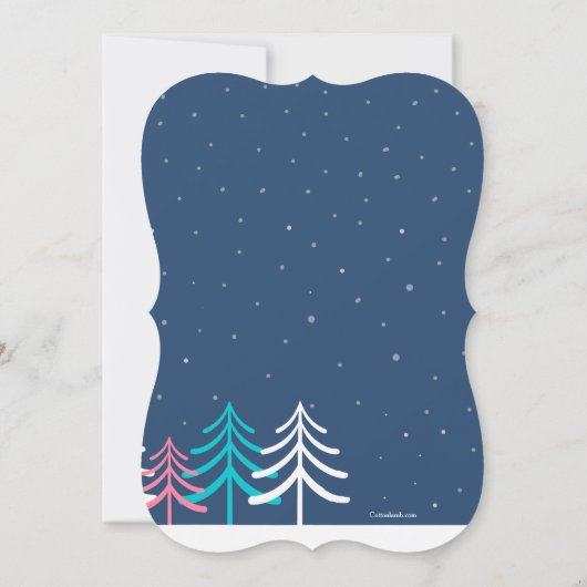 Roze Beer Uitnodiging (Achterkant)