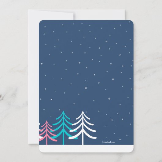 Roze Beer Uitnodiging (Achterkant)