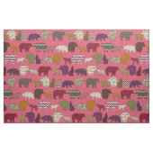 roze beer wolf geo stof (Fat Quarter)