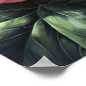 Roze Begonia Flowers Art Print Poster (Hoek)