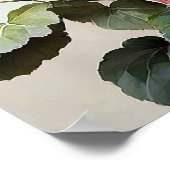 Roze Begonias Bloemenkunst Print Poster (Hoek)