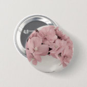 Roze Begonias Button (Voorkant /achterkant)