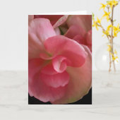 Roze Begonias, digitaal Wenskaart voor het schilde Kaart (Gele Bloem)