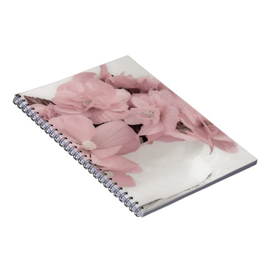 Roze Begonias Notitieboek (Rechterzijde)