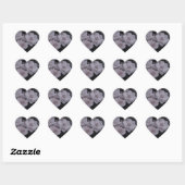 Roze Begonias op bank Hart Sticker (Vel)