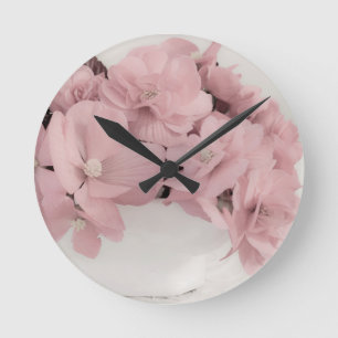 Roze Begonias Ronde Klok