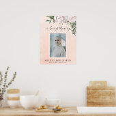 Roze begrafenis - levensviering welkomstbord poster (Keuken)