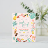 Roze | Begroting Panas Tropische Pool (Staand voorkant)