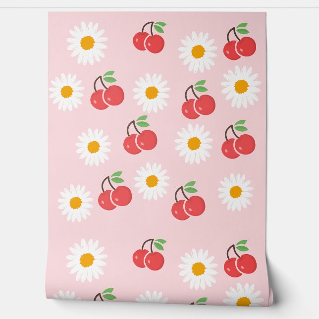 roze behang (Afrollen)