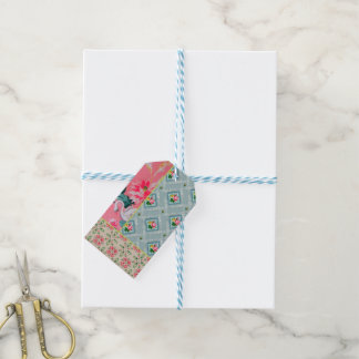 roze behang cadeau labels cadeaulabel