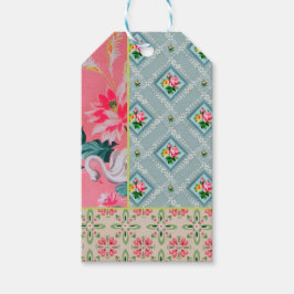  roze behang cadeau labels cadeaulabel