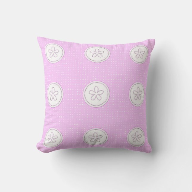 roze behang kussen (Voorkant)