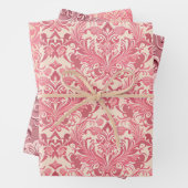 roze behangpapier inpakpapier vel (In situ)