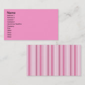 Roze behangselpapier voor monogrammen visitekaartje (Voorkant / Achterkant)