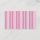 Roze behangselpapier voor monogrammen visitekaartje (Achterkant)