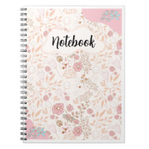 Roze Beige Bloempatroon - Vrouwelijke Elegantie