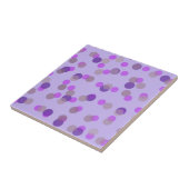 roze, beige en paarse stippen tegeltje (Zijkant)