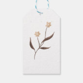 Roze Beige Esthetische Bedankkaartjes Cadeaulabel (Achterkant)