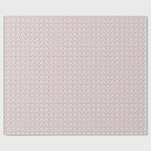 Roze beige geometrisch patroon cadeaupapier (Vlak)