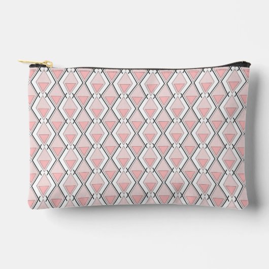Roze beige geometrisch patroon etui (Voorkant)