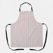 Roze beige geometrisch patroon schort (Voorkant)