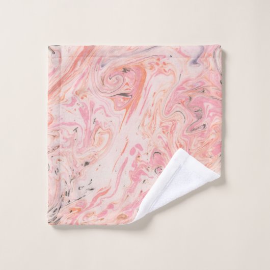Roze beige Gray Marble Bath-handdoekset Bad Handdoek (Wasdoekje)