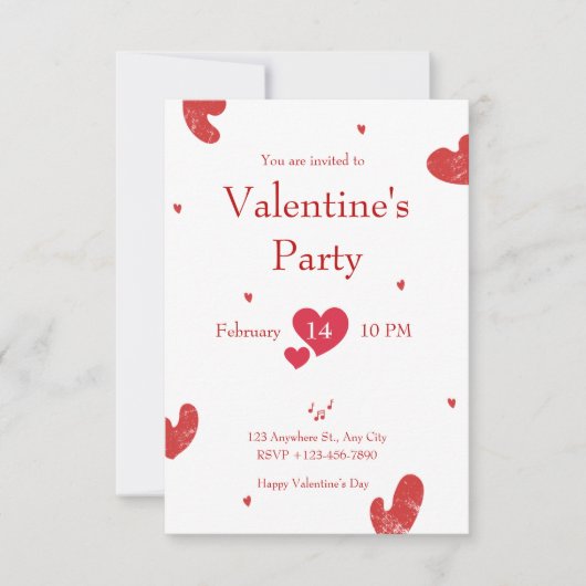 Roze Beige Minimalistische Esthetische Valentijnsd Kaart (Voorkant)