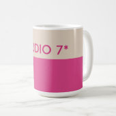 Roze beige - Natuurlijke reeks Koffiemok (Voorkant rechts)