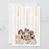 Roze Beige Oh Baby Honden Kaart (Achterkant)