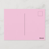 Roze Beige Photo Afstuderen Briefkaart (Achterkant)