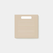 Roze beige to-do lijst post-it® notes (Voorkant)