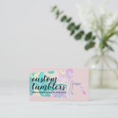 Roze beige Tumbler-reiswerktuig Visitekaartje (Staand voorkant)