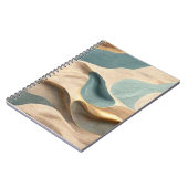 Roze beige turquoise goud notitieboek (Linkerzijde)