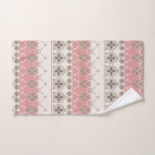 Roze beige versiering bad handdoek (Handdoek)