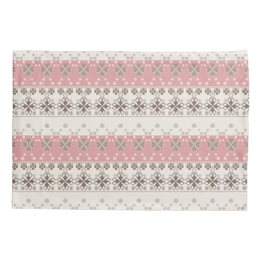 Roze beige versiering kussensloop (Achterkant)