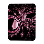 Roze Bejeweled Octopus Magneet (Verticaal)