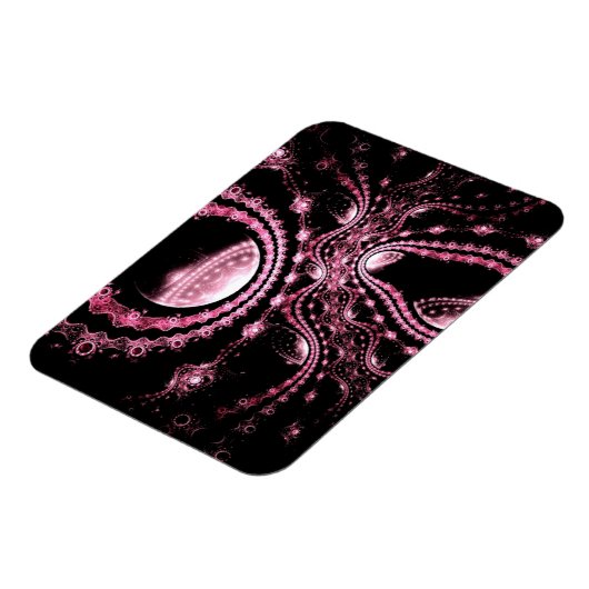 Roze Bejeweled Octopus Magneet (Linkerzijde)