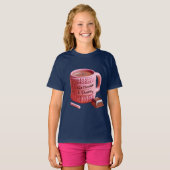 Roze beker en chocolade t-shirt (Voorkant volledig)