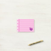 Roze bekleed post-it® notes (Op bureau)