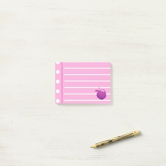 Roze bekleed post-it® notes (Op bureau)