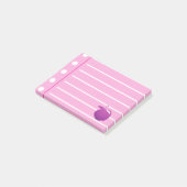 Roze bekleed post-it® notes (Schuin)