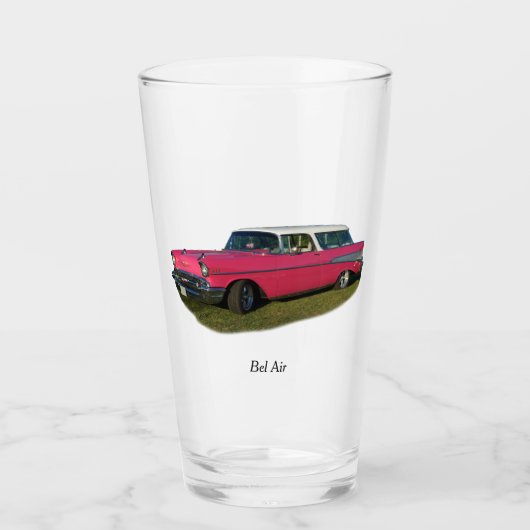Roze Bel Air glas (Voorkant)