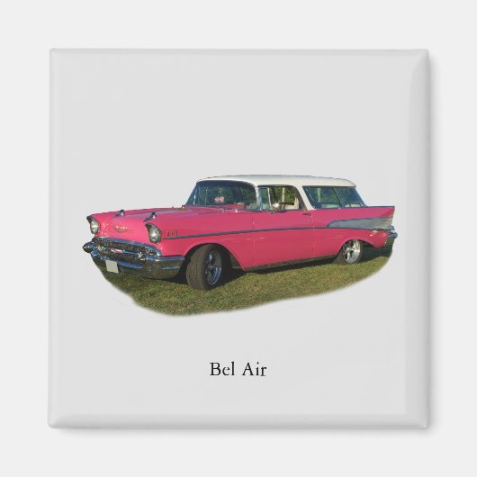 Roze Bel Air magnet (Voorkant)