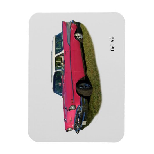 Roze Bel Air magnet Magneet (Verticaal)
