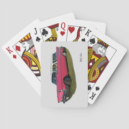 Roze Bel Air-speelkaarten Pokerkaarten (Achterkant)