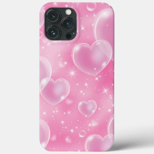 Roze belharten Cute meisjesachtige stijl 90's Case-Mate iPhone Case