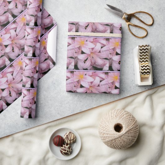 Roze Belladonna Lelie Inpakpapier (Crafts)